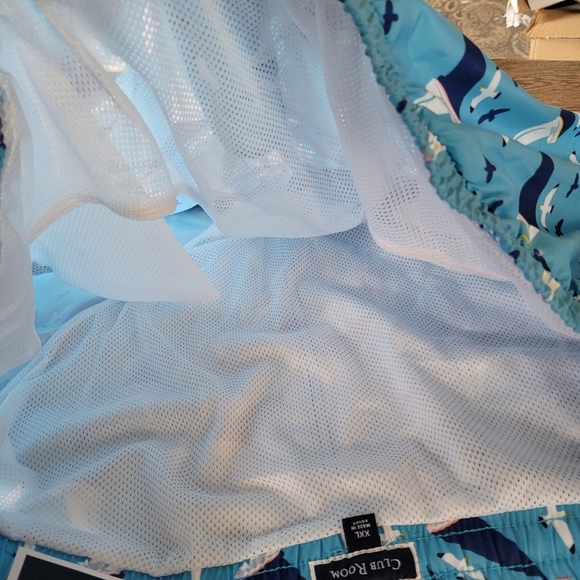 Club Room 7" Quick Dry Sailboat Print Swim Trunks Size Men's XXL NEW with Tags - Picture 9 of 12